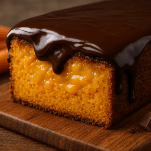 Receita de Bolo de Cenoura Cremoso com Cobertura de Chocolate Irresistível